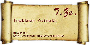 Trattner Zsinett névjegykártya